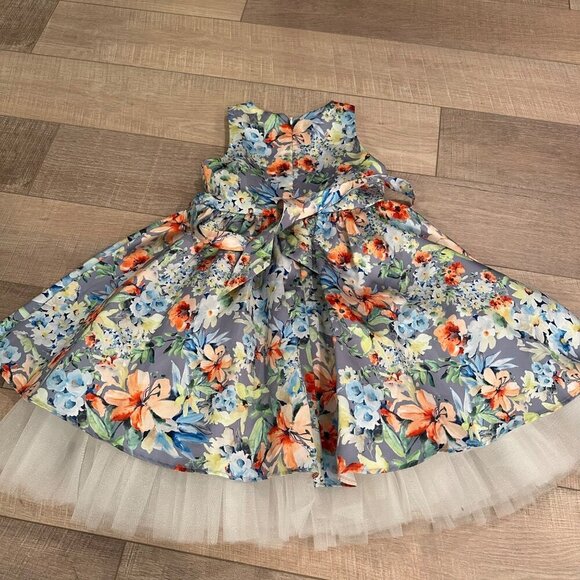 COUTURE PRINCESS GIRLS SIZE 8 FLORAL DRESS - Picture 6 of 10